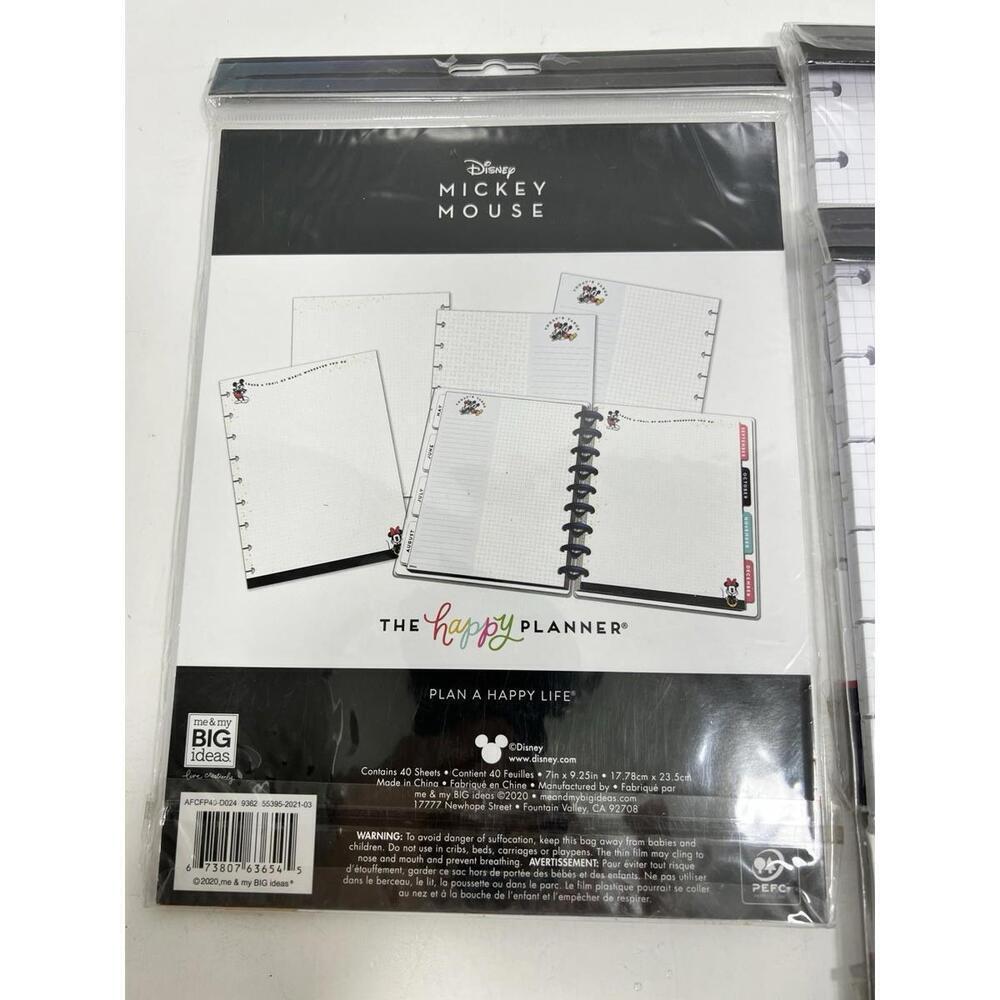 The Happy Planner Disney Mickey & Minnie Mouse Paper Today’s Tasks Lot Of 3 - Picture 2 of 6